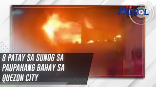 8 patay sa sunog sa paupahang bahay sa Quezon City | TV Patrol