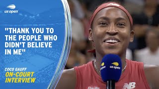Coco Gauff On-Court Interview | 2023 US Open Final