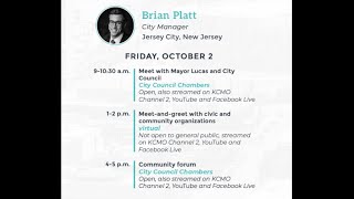 City Manager Finalist Brian Platt - Community Forum