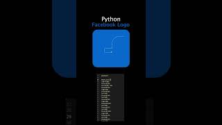 Draw Facebook Logo Using Python! #code #python #computerscience #Turtle
