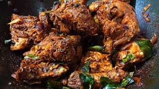 എണ്ണയില്ലാതെ വ്യത്യസ്തമായ ഒരു ചിക്കൻ ഫ്രൈ | Chicken fry without oil/ Oil Free chicken Fry in Kadai