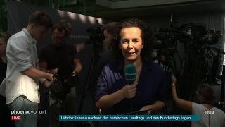 phoenix-Reporterin Jeanette Klag in Berlin zur Sitzung des Innenausschusses am 26.06.19