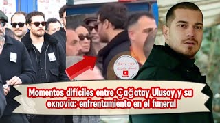 Momentos difíciles entre Cagatay Ulusoy y su exnovia:enfrentamiento en el funeral #cagatayulusoy