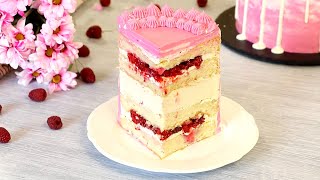 Cake Mousse Raspberry Honey ☆ Maryana Recipe (+Eng. Sub.)