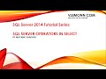 SQL Server Operators in SELECT