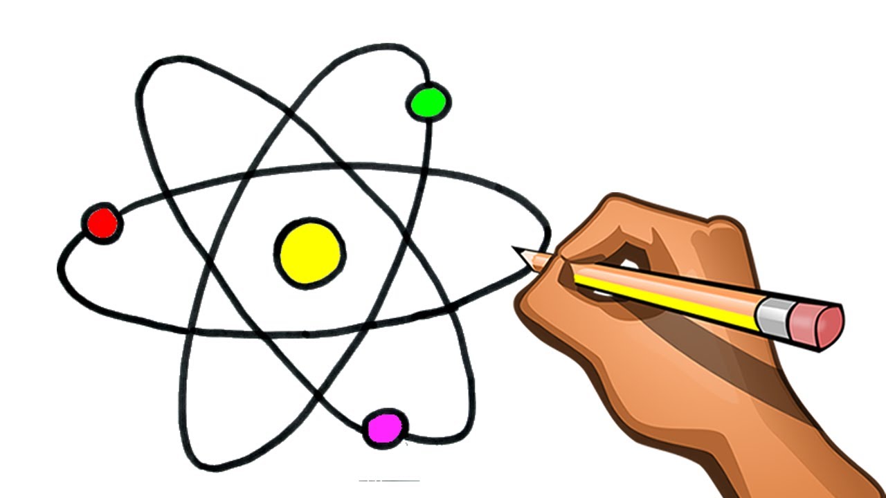 Drawing An Atom Draws Very Easy Youtube