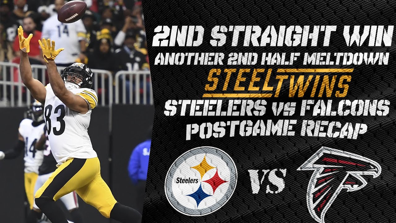 STEELERS WIN 2 STRAIGHT | BEAT FALCONS 19-16 | ANOTHER 2ND HALF ...