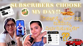 Subscribers choose my day!!!🤯