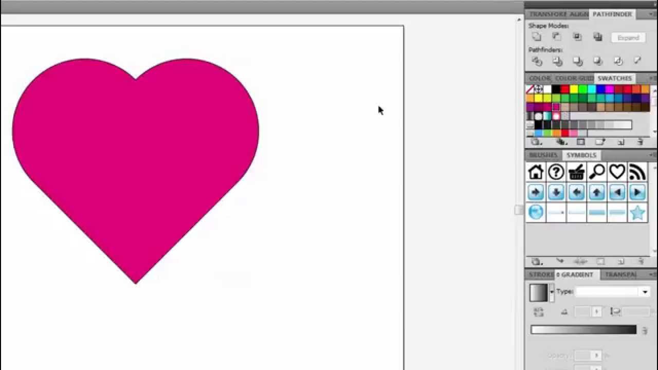 Adobe Illustrator Perfect Heart Shape Youtube