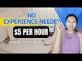 Earn $5 per hour without work experience | Legit Online Job