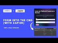 How to submit a Webflow form into the CMS (with Zapier)