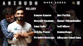 Anirudh Melody Hits - Best of Anirudh | Tamil Hit Songs Love Songs | Romantic Songs | Tamil Music