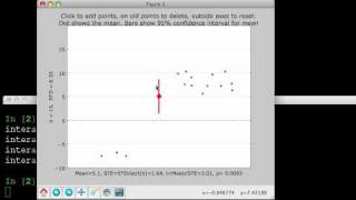 Interactive statistics tutorial, in Python and Matlab