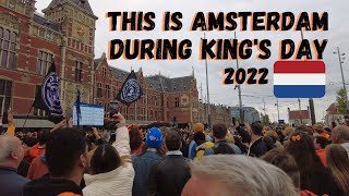 King's Day 2022 in Amsterdam [4K] 🇳🇱 | Koningsdag 2022 Amsterdam