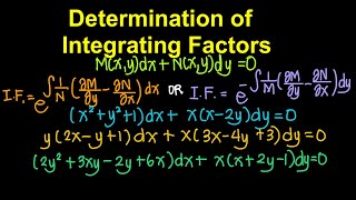 Determination of Integrating Factors (Tagalog/Filipino Math)