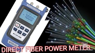 DIRECT FIBER/CORE  POWER METER WITH VFL | @MEGA CABLE THANJAVUR.