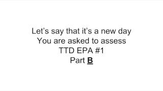 Anesthesiology TTD EPA #1