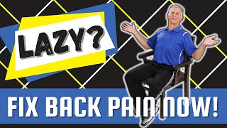 The LAZY WAY to Fix Your Back Pain NOW (5 Step) GIVEAWAY!