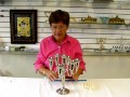 nickle plated shabbat candle candelabras