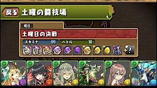 [Puzzle and Dragons] 土曜の闘技場 土曜日の決戦