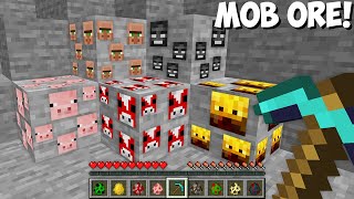 How to MINE MOB ORE with SECRET ITEMS in Minecraft NEW UNUSUAL ORE