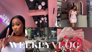 #weeklyvlog : Studio photoshoot, Errands, Glam \u0026 Launch || South African YouTuber.