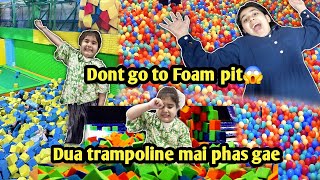 EXPLORE TRAMPOLINE PARK  2025|Dua is Scared of Trampoline😱