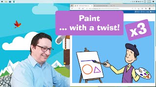 JavaScript projects for students | 3 Mini Paint Apps ... with a twist!
