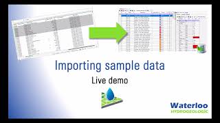 Waterloo Hydrogeologic - Importing Sample Data in AquaChem: Live Demo