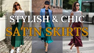 Satin Elegance: Stylish Outfit Ideas with Satin Skirts | Fashion Inspiration 2024