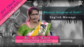 ZFT CHURCH MESSAGE (1-6-19) (ENGLISH MESSAGE)