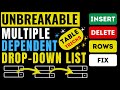 Create Multiple Dependent Dropdowns in Google Sheets TABLE
