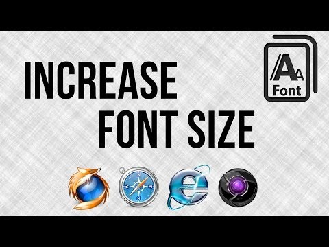 How To Change The Font Size In A Web Browser How To Change The Font Size In A Web Browser