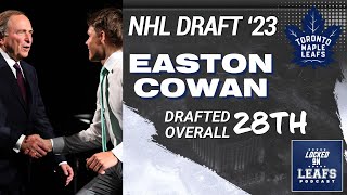 Toronto Maple Leafs draft Easton Cowan 28th-overall in 2023 NHL Draft | Instant Reaction & Analysis