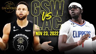 Golden State Warriors vs Los Angeles Clippers Full Game Highlights | Nov 23, 2022 | FreeDawkins