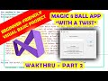 Magic 8 Ball App - Visual Basic Coding Project Part 2 #visualbasic #visualstudiocode