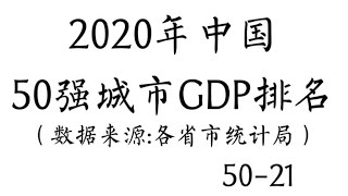 中国城市GDP总量排名（上），看看你的城市排第几？