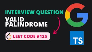 Valid Palindrome - Leet Code 125 - TypeScript