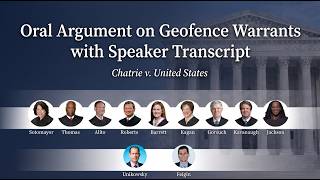 [Full Argument] Chatrie v. United States | Geofence Warrants & the Fourth Amendment
