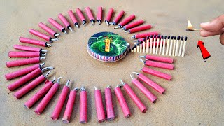 Matchstick Chain Reaction Domino Vs Diwali Crackers Amazing Experiment 😱 सोचा नहीं था ऐसा होगा ?