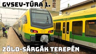 A NAGY GYSEV TÚRA RIKÁRIVAL * 🚂🚃🟢🟡 *  Győrtől Sopron felé * 1. rész