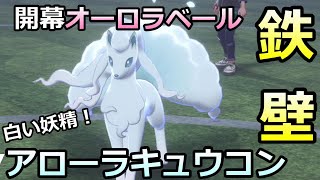 【ポケモン剣盾】開幕オーロラベールが強い！白い妖精アローラキュウコン！鉄壁過ぎるぅううう