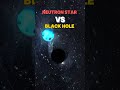 black hole vs earth vs neutron star ☠️💀 earth universe shorts