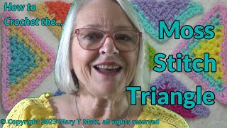 How to Crochet the Moss Stitch Triangle