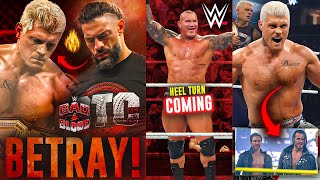 WHATT! Roman Reigns BETRAYING Cody At Bad Blood 😈| Heel Turn For Cody TEASED, Randy Orton | WWE News