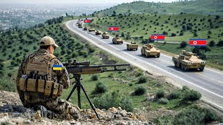 Ukrainian snipers destroy North Korean commander's military convoy in surprise attack!