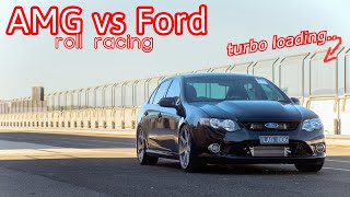 Roll racing - Ford xr6 Turbo vs Anyone lining up!