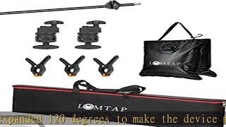 LOMTAP C Stand Light Stand Photography Kit - Heavy Duty 10.8ft/330cm Vertical Pole, 4.2ft/128cm Boo