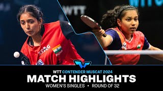 Yashawini Ghorpade vs Diya Parag Chitale | WS R32 | WTT Contender Muscat 2024