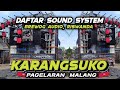 DAFTAR SOUND KARNAVAL KARANGSUKO PAGELARAN MALANG / Hadir Riswanda audio ‼️